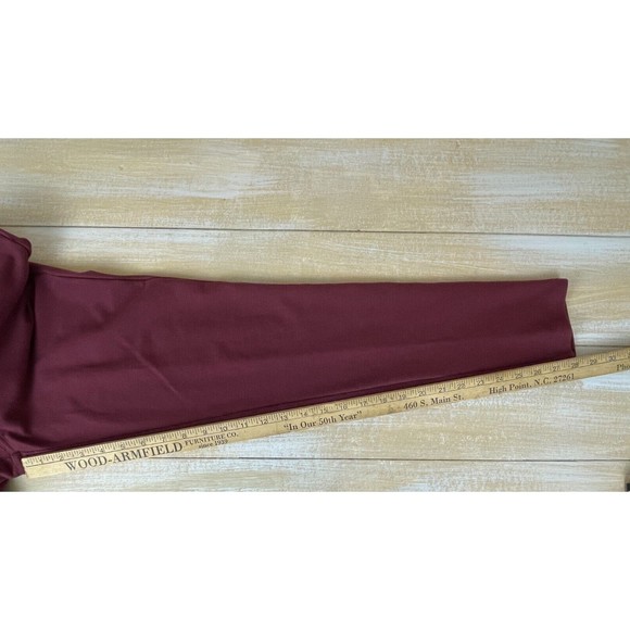 Michael Kors Burgundy Pull On Pants Women's Size M Jegging Stretch Knit Jean - Picture 9 of 12